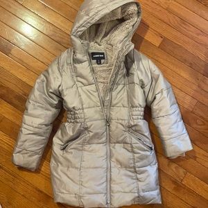 Lands end super warm, soft lined, girls winter coat. Size 7-8